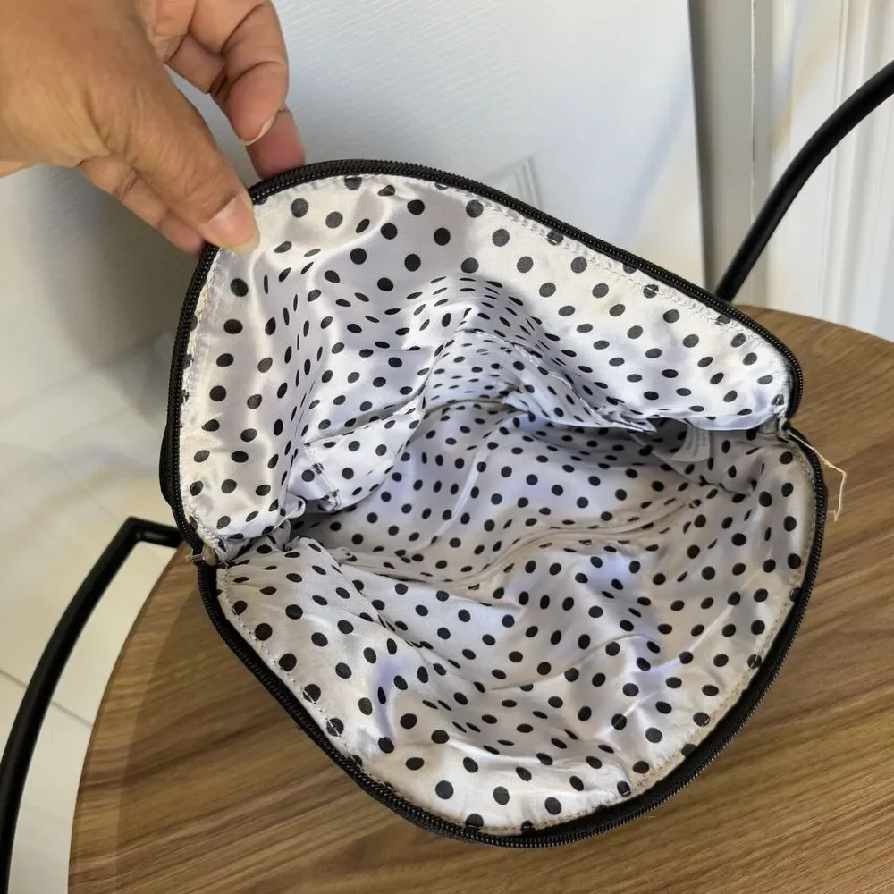 Lulu's Nordstrom Black Bag Clutch Zipper Closure